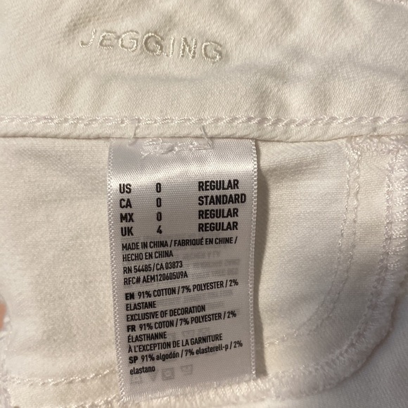 American Eagle “Super, Super, Stretch” White Jegging. NWOT! Super Soft! - Picture 5 of 5